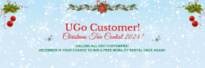 UGo Customer Christmas Tree Contest 2024 banner