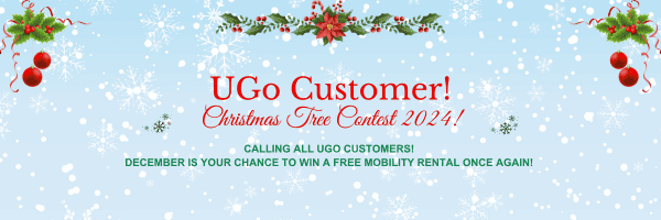 UGo Customer Christmas Tree Contest 2024 banner