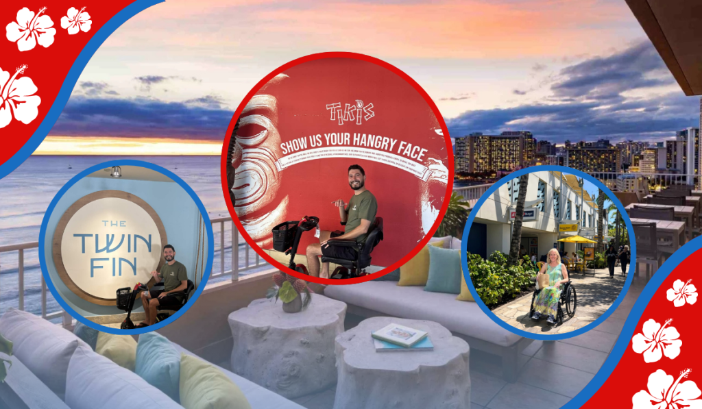 Mobility scooter and wheelchair rental delivery to Twin Fin Hotel Waikiki